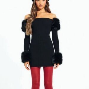 Black Fur dress